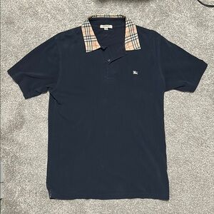Classic Burberry Dark Blue Polo